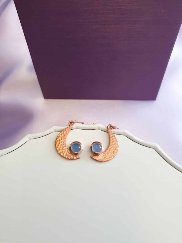 20200520_143354 (1) Blackheath Avenue Earrings - Chalcedony in Rose Gold Vermeil