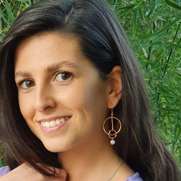 Moonstone Rose GOld Maddox Maddox Street Earrings - Moonstone in Rose Gold Vermeil