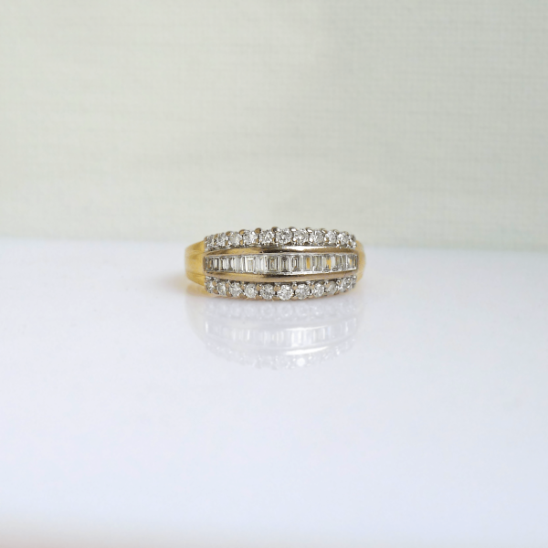 Multicut ring 18ct diamond Vari-cut Ring