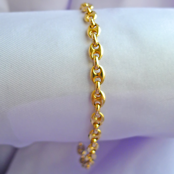 anchor Bracelet 9ct Puffed Anchor Mariner Bracelet